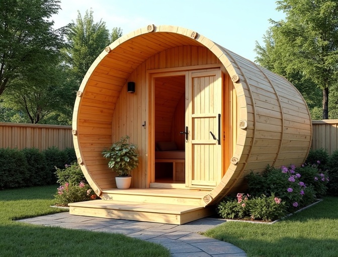 Баня-бочка 5м из липы