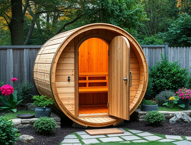 Баня-бочка 4м из липы