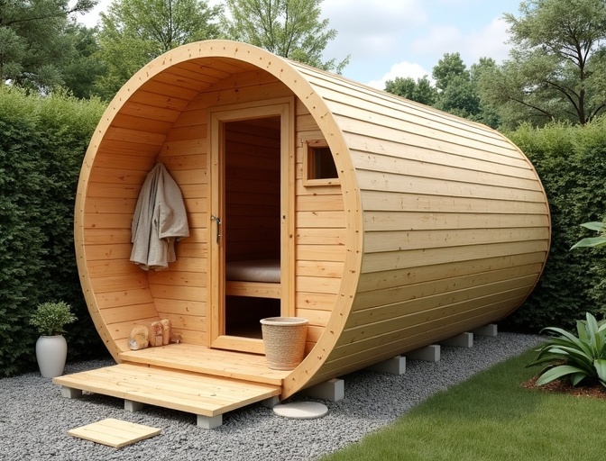 Баня-бочка 2м из сосны