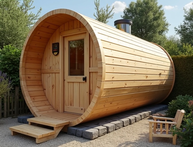 Баня-бочка 3м из сосны