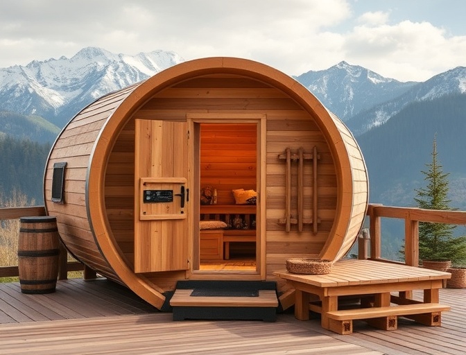 Баня-бочка 6м из кедра